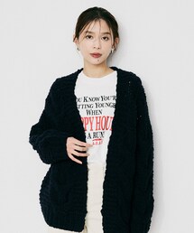 【IRONING】ケーブルラフカーデ