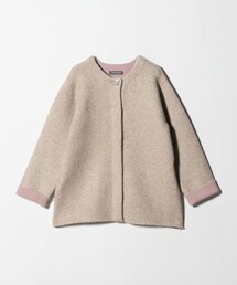 A DAY IN THE LIFE UNITED ARROWS(アデイインザライフユナイテッドアローズ)のダブルフェイス ニット ショートコート <A DAY IN THE LIFE>(ノーカラーコート)