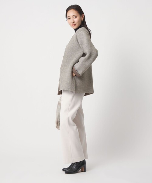 セール】ダブルフェイス ニット ショートコート ＜A DAY IN THE LIFE