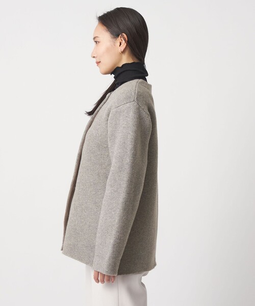 セール】ダブルフェイス ニット ショートコート ＜A DAY IN THE LIFE