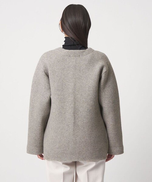 セール】ダブルフェイス ニット ショートコート ＜A DAY IN THE LIFE