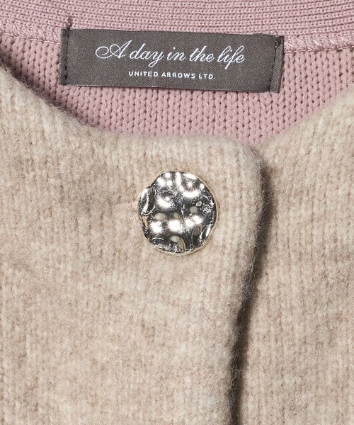 セール】ダブルフェイス ニット ショートコート ＜A DAY IN THE LIFE