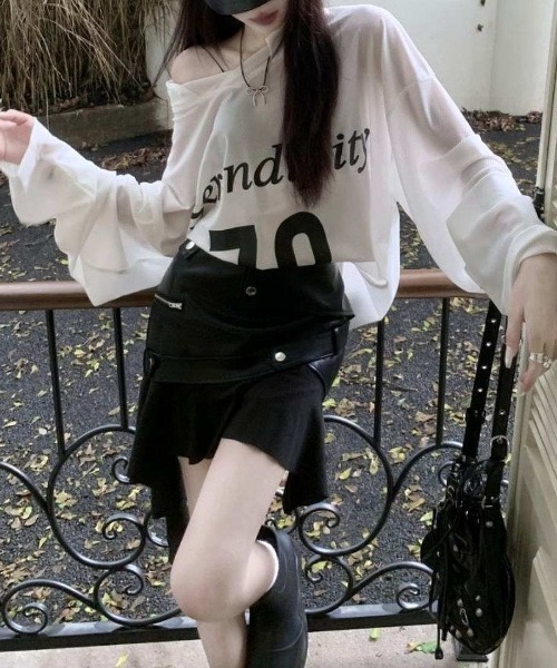 maison de LATIR(メゾンドラティール)の「可愛く決まるレザー異素材スカート(スカート・レディース・ブラック/ブラウン・FREE)」の19枚目の写真