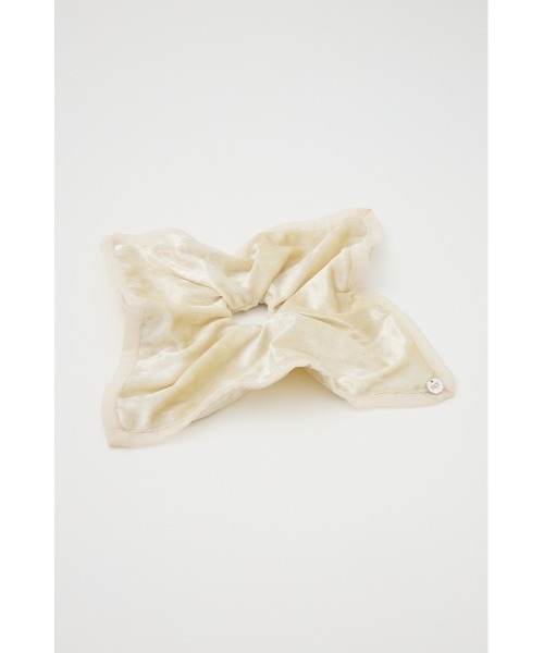 SLY（スライ）の「VELOUR SCRUNCHIE ベロア スクランチー 秋服 冬服（シュシュ・レディース・ブラック/アイボリー・FREE）」の3枚目の写真