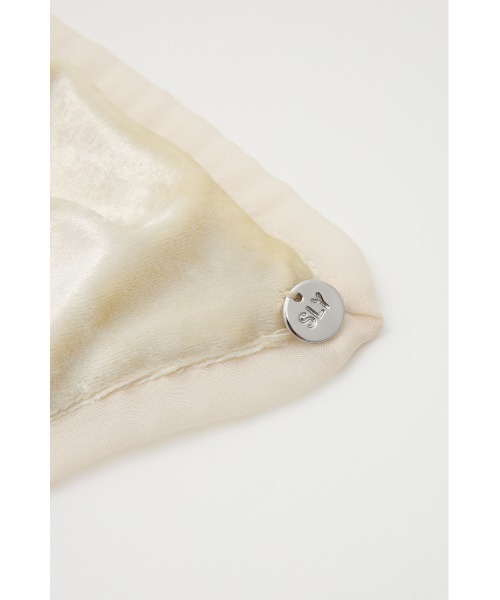 SLY（スライ）の「VELOUR SCRUNCHIE ベロア スクランチー 秋服 冬服（シュシュ・レディース・ブラック/アイボリー・FREE）」の5枚目の写真