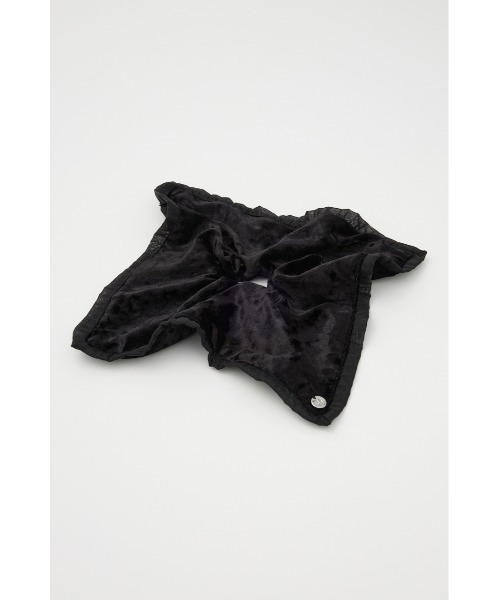 SLY（スライ）の「VELOUR SCRUNCHIE ベロア スクランチー 秋服 冬服（シュシュ・レディース・ブラック/アイボリー・FREE）」の8枚目の写真