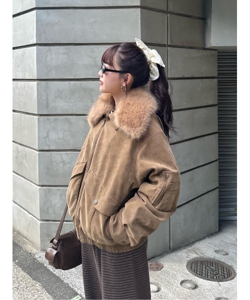 SLY（スライ）の「VELOUR SCRUNCHIE ベロア スクランチー 秋服 冬服（シュシュ・レディース・ブラック/アイボリー・FREE）」の11枚目の写真