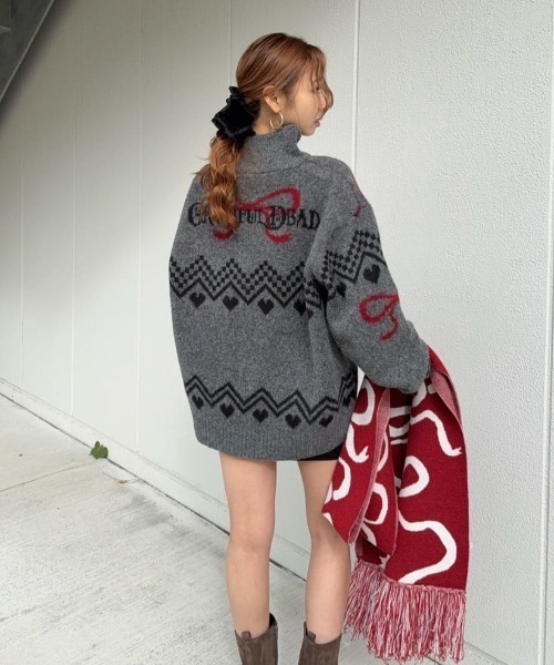 SLY（スライ）の「VELOUR SCRUNCHIE ベロア スクランチー 秋服 冬服（シュシュ・レディース・ブラック/アイボリー・FREE）」の14枚目の写真