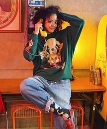 Drawer スウェット カーキ色 Drawer スウェット カーキ色 ドゥロワーの