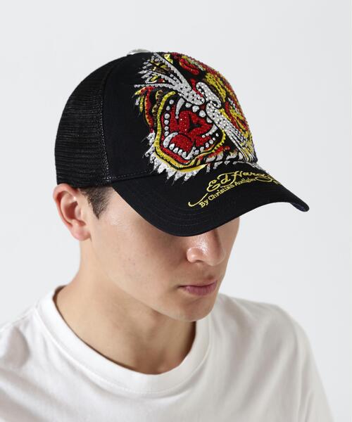 Ed Hardy（エドハーディー）の「Ed Hardy/エド ハーディー/ED HARDY TIGER R-STONE CAP（キャップ・メンズ・ブラック・F）」の3枚目の写真