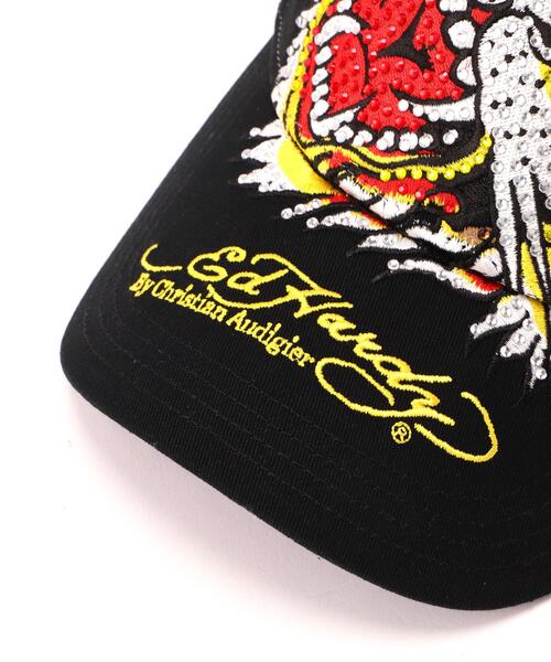 Ed Hardy（エドハーディー）の「Ed Hardy/エド ハーディー/ED HARDY TIGER R-STONE CAP（キャップ・メンズ・ブラック・F）」の8枚目の写真