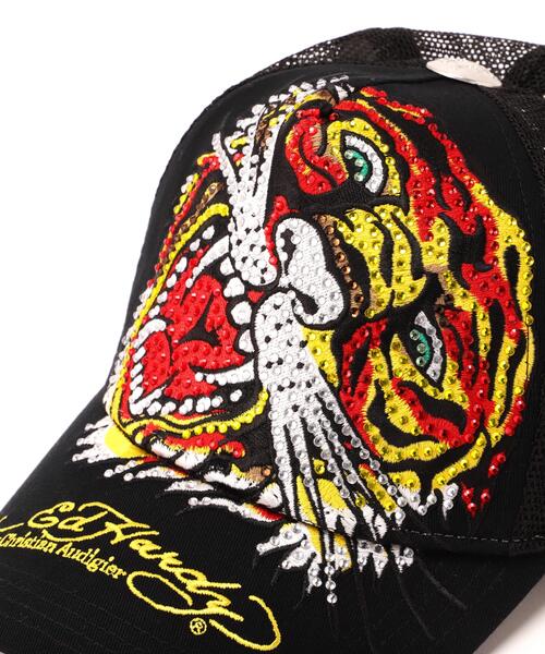 Ed Hardy（エドハーディー）の「Ed Hardy/エド ハーディー/ED HARDY TIGER R-STONE CAP（キャップ・メンズ・ブラック・F）」の9枚目の写真