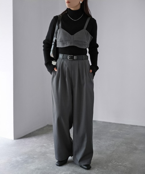 Riberry(リベリー)の「マルチWAYツイルビスチェサロペット(サロペット/オーバーオール・レディース・ブラウン/チャコールグレー/ブラック・FREE)」の18枚目の写真