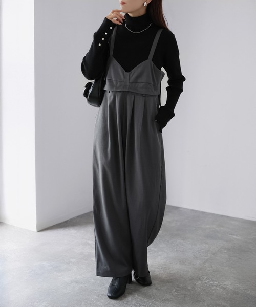 Riberry(リベリー)の「マルチWAYツイルビスチェサロペット(サロペット/オーバーオール・レディース・ブラウン/チャコールグレー/ブラック・FREE)」の20枚目の写真