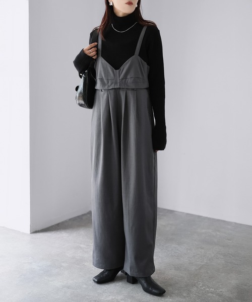 Riberry(リベリー)の「マルチWAYツイルビスチェサロペット(サロペット/オーバーオール・レディース・ブラウン/チャコールグレー/ブラック・FREE)」の5枚目の写真