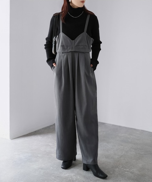 Riberry(リベリー)の「マルチWAYツイルビスチェサロペット(サロペット/オーバーオール・レディース・ブラウン/チャコールグレー/ブラック・FREE)」の21枚目の写真