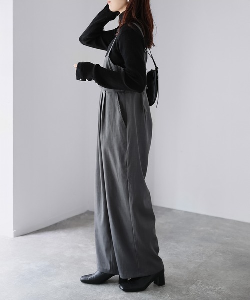 Riberry(リベリー)の「マルチWAYツイルビスチェサロペット(サロペット/オーバーオール・レディース・ブラウン/チャコールグレー/ブラック・FREE)」の22枚目の写真