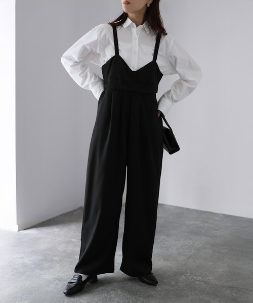 Riberry(リベリー)の「マルチWAYツイルビスチェサロペット(サロペット/オーバーオール・レディース・ブラウン/チャコールグレー/ブラック・FREE)」の12枚目の写真