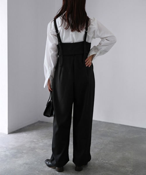 Riberry(リベリー)の「マルチWAYツイルビスチェサロペット(サロペット/オーバーオール・レディース・ブラウン/チャコールグレー/ブラック・FREE)」の15枚目の写真