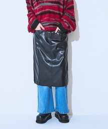 JEANASIS | レザーペンシルミディスカート/608949(スカート)