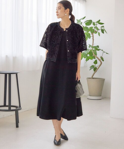 美品近年モデルPLEATS PLEASE アコーディオン　ノースリーブ　ブラック PLEATS PLEASE ISSEY MIYAKE◇プリーツ/ノースリーブワンピース/5