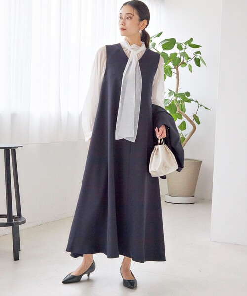 Art Littled 黒 140㎝〜150㎝　ノースリーブドレス AMBIDEX Store ○TRプリーツタック ノースリワンピース(F クロ): l