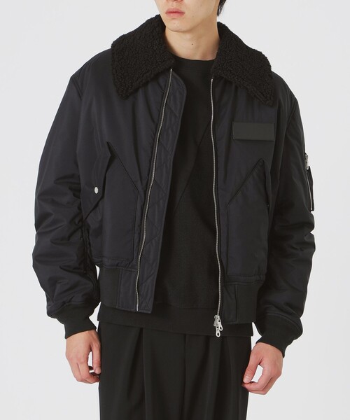 LOVELESS（ラブレス）の「BLACK OF BLACKs ボアコンビフライトブルゾン（ブルゾン・メンズ・ブラック・L/M）」の14枚目の写真