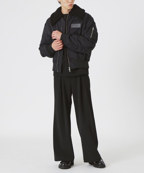 LOVELESS（ラブレス）の「BLACK OF BLACKs ボアコンビフライトブルゾン（ブルゾン・メンズ・ブラック・L/M）」の15枚目の写真