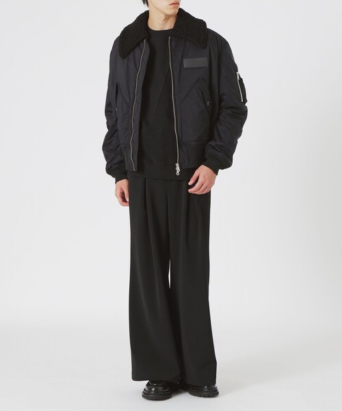 LOVELESS（ラブレス）の「BLACK OF BLACKs ボアコンビフライトブルゾン（ブルゾン・メンズ・ブラック・L/M）」の16枚目の写真