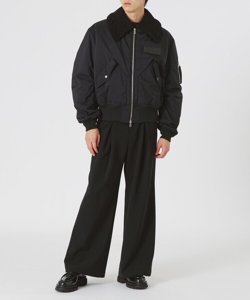 LOVELESS（ラブレス）の「BLACK OF BLACKs ボアコンビフライトブルゾン（ブルゾン・メンズ・ブラック・L/M）」の4枚目の写真