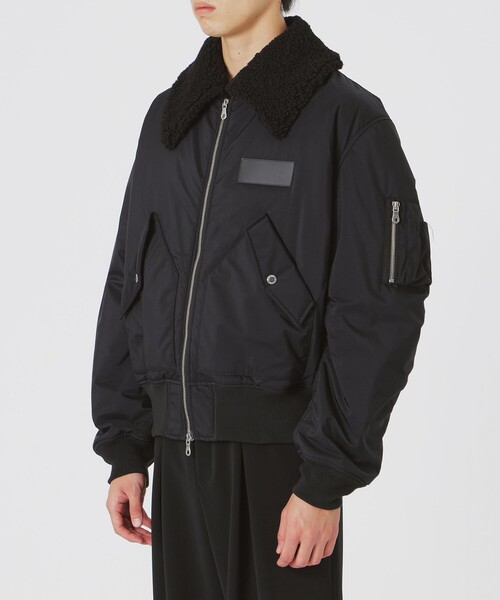 LOVELESS（ラブレス）の「BLACK OF BLACKs ボアコンビフライトブルゾン（ブルゾン・メンズ・ブラック・L/M）」の6枚目の写真