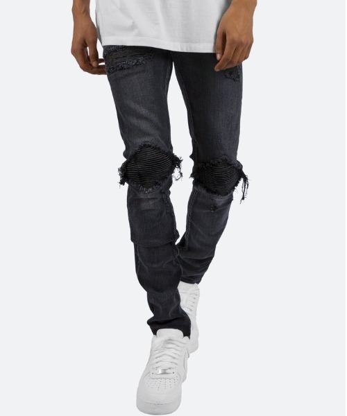 mnml(ミニマル)の「mnml/ミニマル/蛇腹パンツ/X162 STRETCH DENIM(20ML-SP661D)(デニムパンツ・メンズ・ブラック/ブルー・28/29/30/32/34)」の1枚目の写真