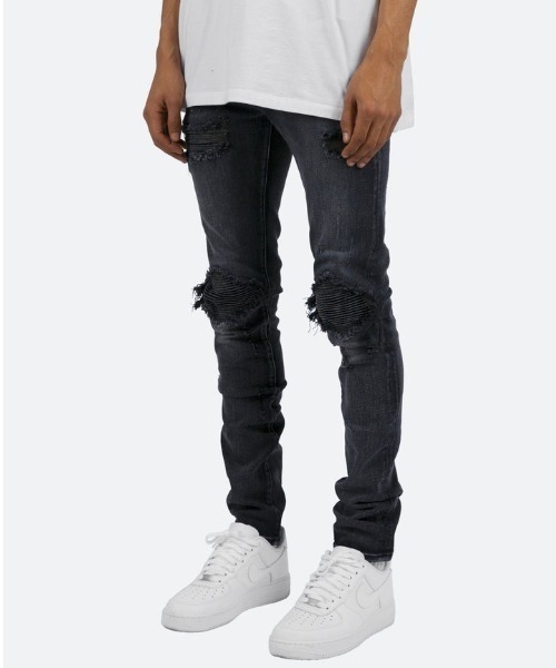 mnml(ミニマル)の「mnml/ミニマル/蛇腹パンツ/X162 STRETCH DENIM(20ML-SP661D)(デニムパンツ・メンズ・ブラック/ブルー・28/29/30/32/34)」の4枚目の写真