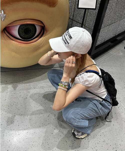 BLACKPURPLE（ブラックパープル）の「Greenie pearl necklace（ネックレス・メンズ・シルバー・ONE SIZE）」の2枚目の写真