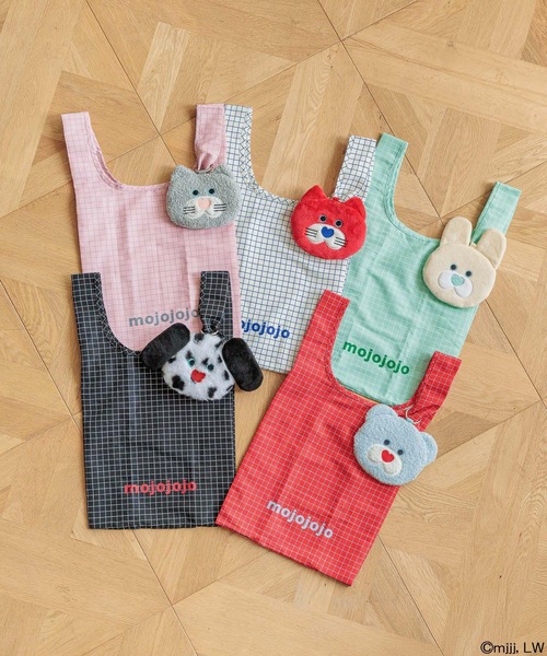 mojojojo×ローリーズファーム　モノトーンイヌイ　リップキャップエコバッグ mojojojo】ポーチツキエコBAG 599702（エコバッグ/サブバッグ）｜Me