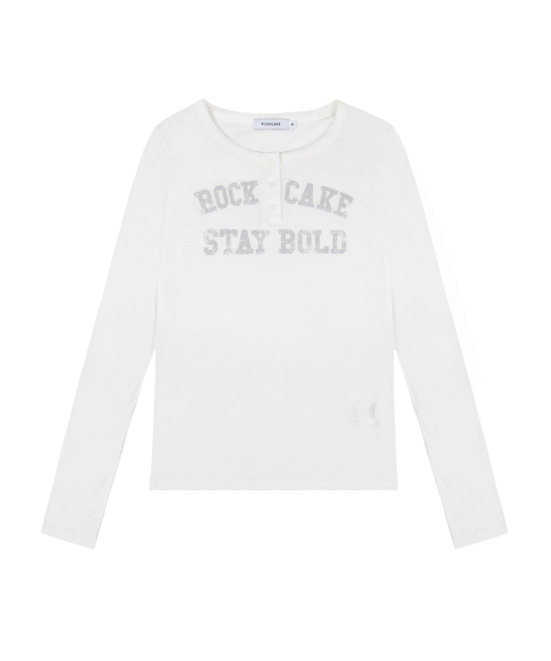 ROCKCAKE(ロックケーキ)の「Classic Henly Neck Top - Ivory(Tシャツ/カットソー・レディース・その他・SMALL)」の5枚目の写真