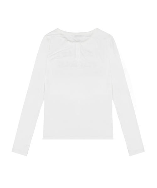 ROCKCAKE(ロックケーキ)の「Classic Henly Neck Top - Ivory(Tシャツ/カットソー・レディース・その他・SMALL)」の6枚目の写真