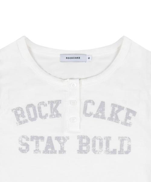 ROCKCAKE(ロックケーキ)の「Classic Henly Neck Top - Ivory(Tシャツ/カットソー・レディース・その他・SMALL)」の7枚目の写真