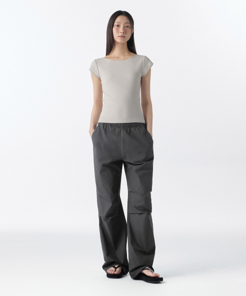 MUSINSA STANDARD WOMAN（ムシンサスタンダードウーマン）の「ウィメンズラップスカートパラシュートパンツ[ダークグレー]（その他パンツ・レディース・その他・30/24/26/28）」の11枚目の写真