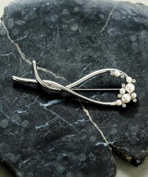 ANY SIS（エニィスィス）の「パール調ツイスト ブローチ（ブローチ/コサージュ）」