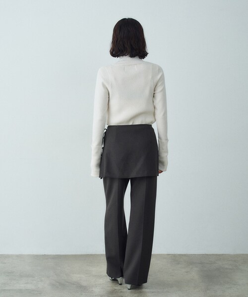 CODE A（コードエー）の「layered skirt pants（その他パンツ・レディース・ライトグレー/チャコールグレー・36/34/38）」の12枚目の写真