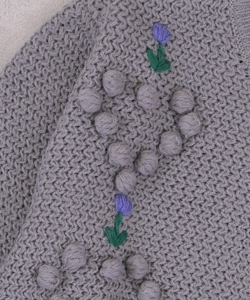 MARKEY'S(マーキーズ)の「ポンポンフラワーニットカーディガン/おとな(カーディガン/ボレロ・レディース・ピンク/チャコール/グレー・160cm)」の19枚目の写真