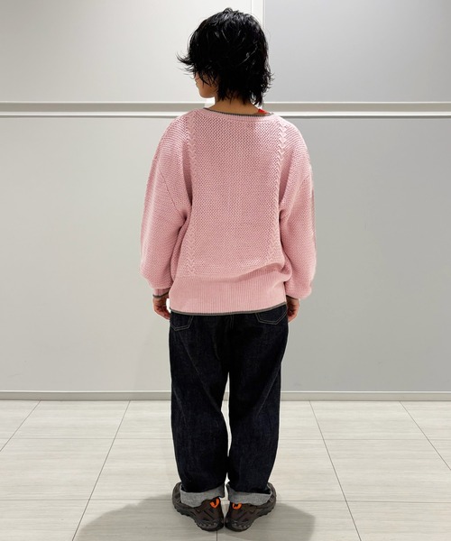 MARKEY'S(マーキーズ)の「ポンポンフラワーニットカーディガン/おとな(カーディガン/ボレロ・レディース・ピンク/チャコール/グレー・160cm)」の10枚目の写真