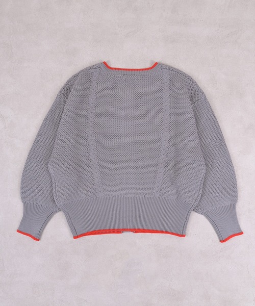 MARKEY'S(マーキーズ)の「ポンポンフラワーニットカーディガン/おとな(カーディガン/ボレロ・レディース・ピンク/チャコール/グレー・160cm)」の22枚目の写真