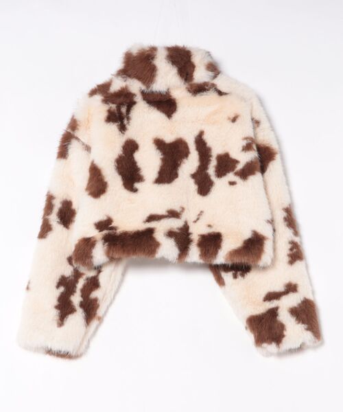 esutoreja(エストレジャ)の「カウパターンファージャケット(その他アウター・レディース・ブラウン/ブラック・FREE)」の8枚目の写真