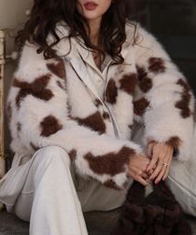 esutoreja（エストレジャ）の「カウパターンファージャケット（その他アウター・レディース）」