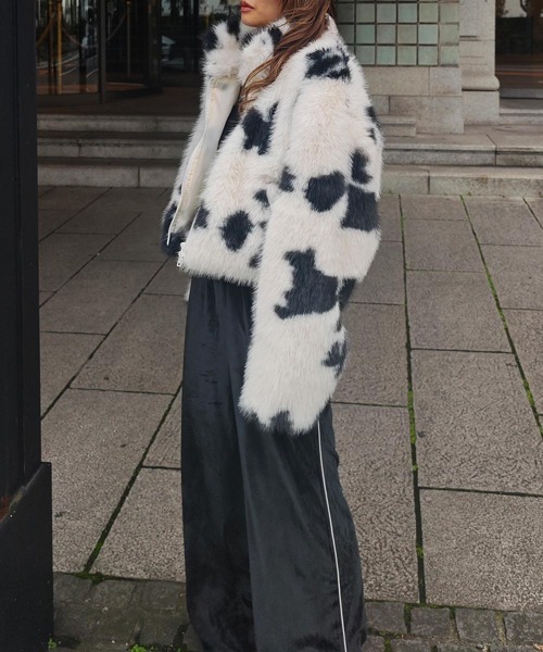 esutoreja(エストレジャ)の「カウパターンファージャケット(その他アウター・レディース・ブラウン/ブラック・FREE)」の19枚目の写真