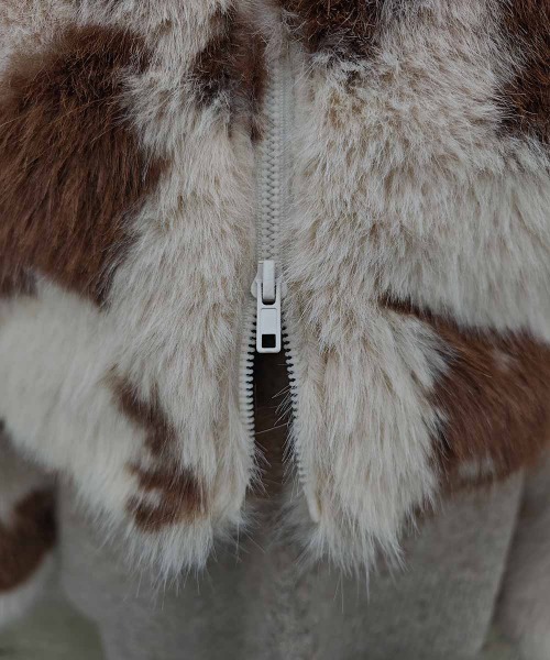 esutoreja(エストレジャ)の「カウパターンファージャケット(その他アウター・レディース・ブラウン/ブラック・FREE)」の11枚目の写真