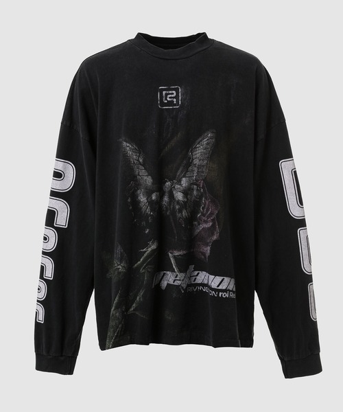 RRR-123（リヴィントンロイレビス）の「CLAYTON LS TEE VINTAGE BLACK
