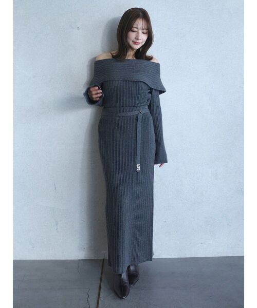 LAGUNAMOON（ラグナムーン）の「【POLO BCSコラボ】ワイドカラーニットプルオーバー（ニット/セーター・レディース・アイボリー/グレー/ネイビー/レッド/ピンク・FREE）」の19枚目の写真